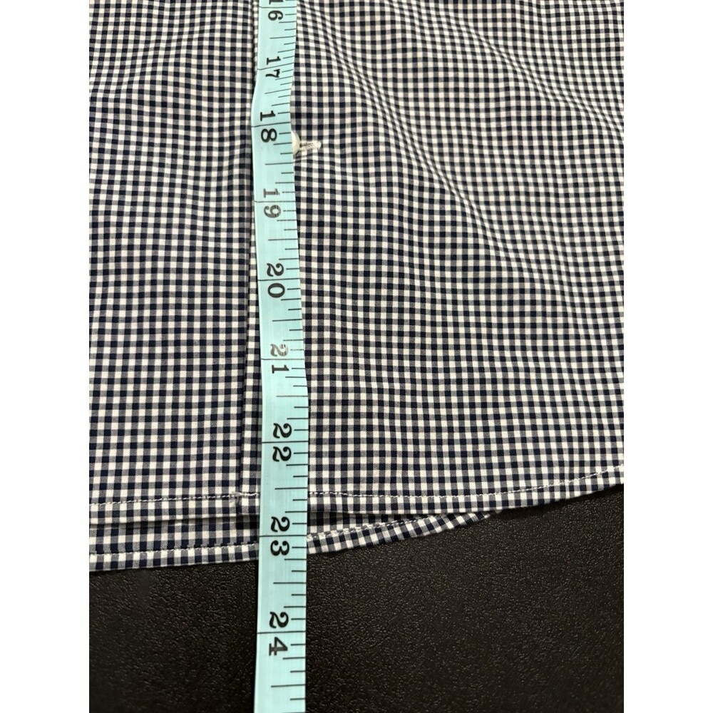 Ralph Lauren Sport Women's Navy Gingham Button Down 1/2 Sleeve Navy Pony Size 6 - Picture 8 of 8